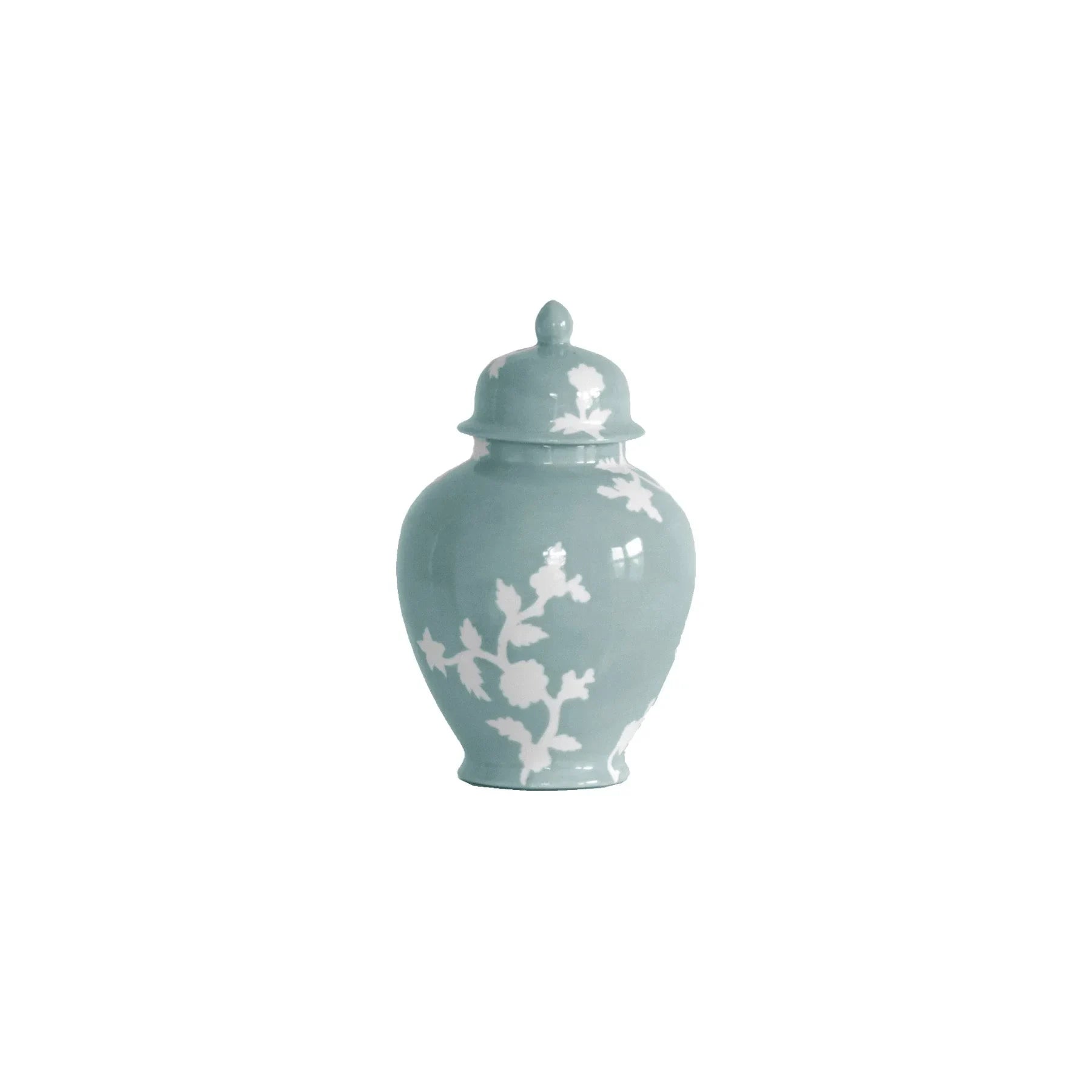 Chinoiserie Dreams Ginger Jars in Lamb's Ear Blue - The Mayfair Hall