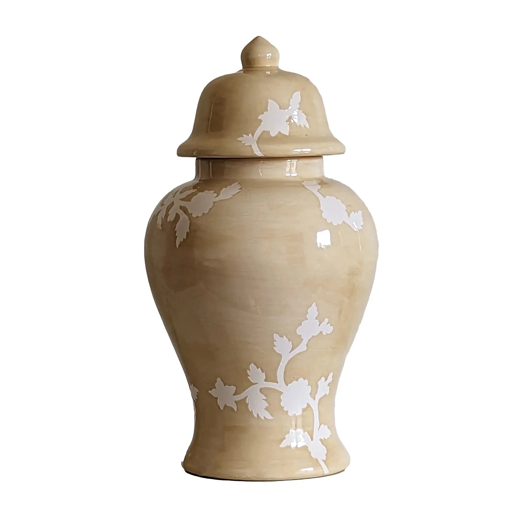 Chinoiserie Dreams Ginger Jars in Sand - The Mayfair Hall