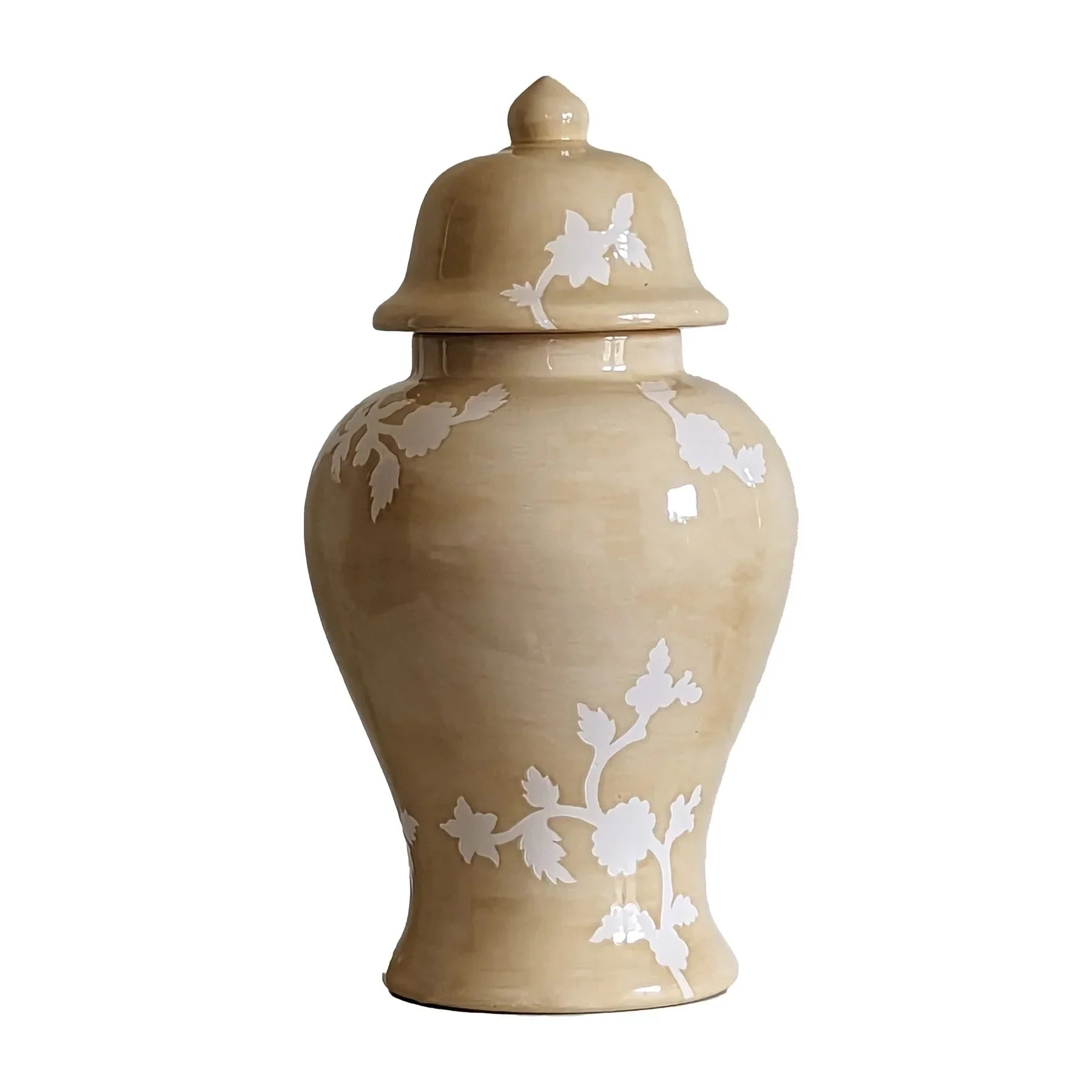 Chinoiserie Dreams Ginger Jars in Sand - The Mayfair Hall