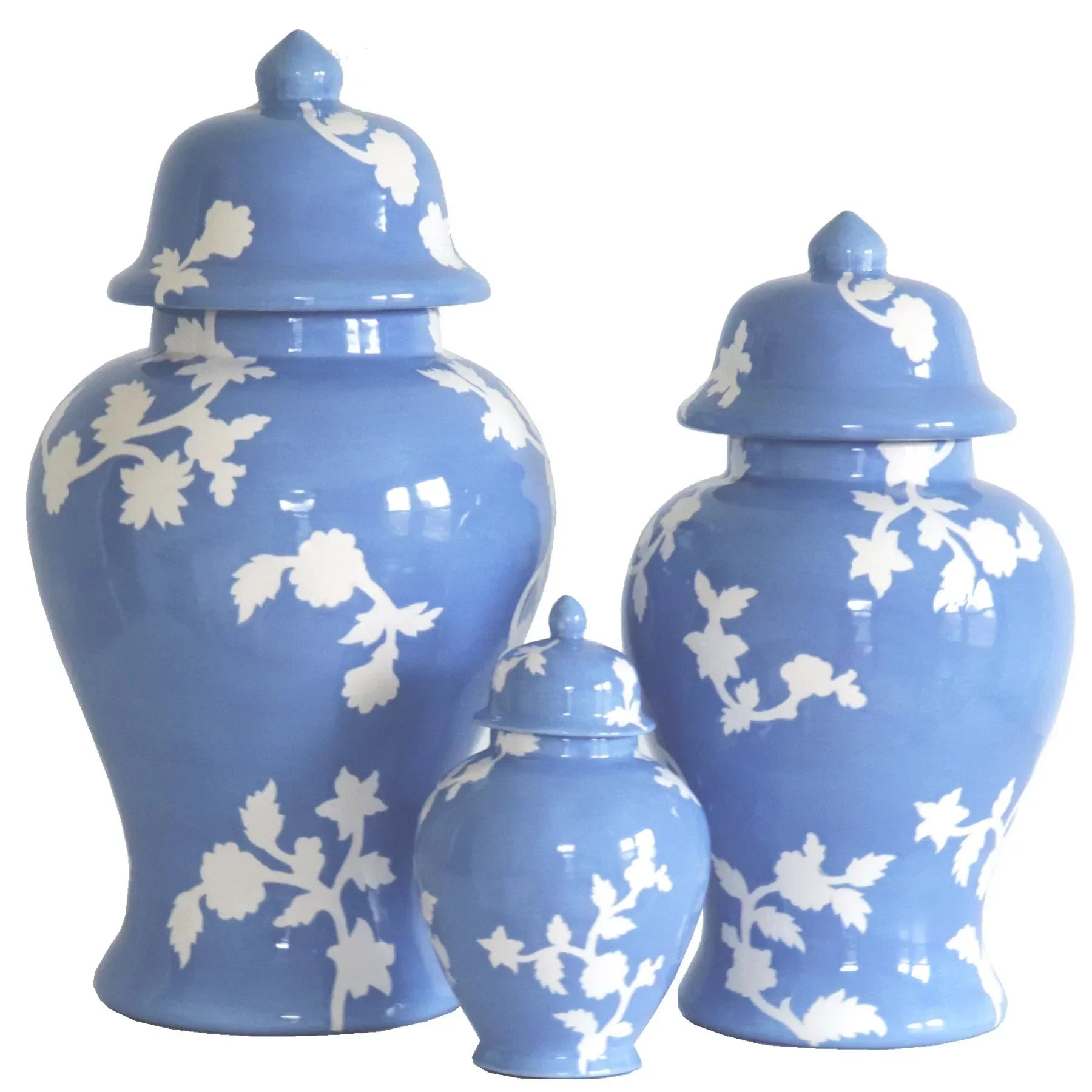 Chinoiserie Dreams Ginger Jars in French Blue - The Mayfair Hall