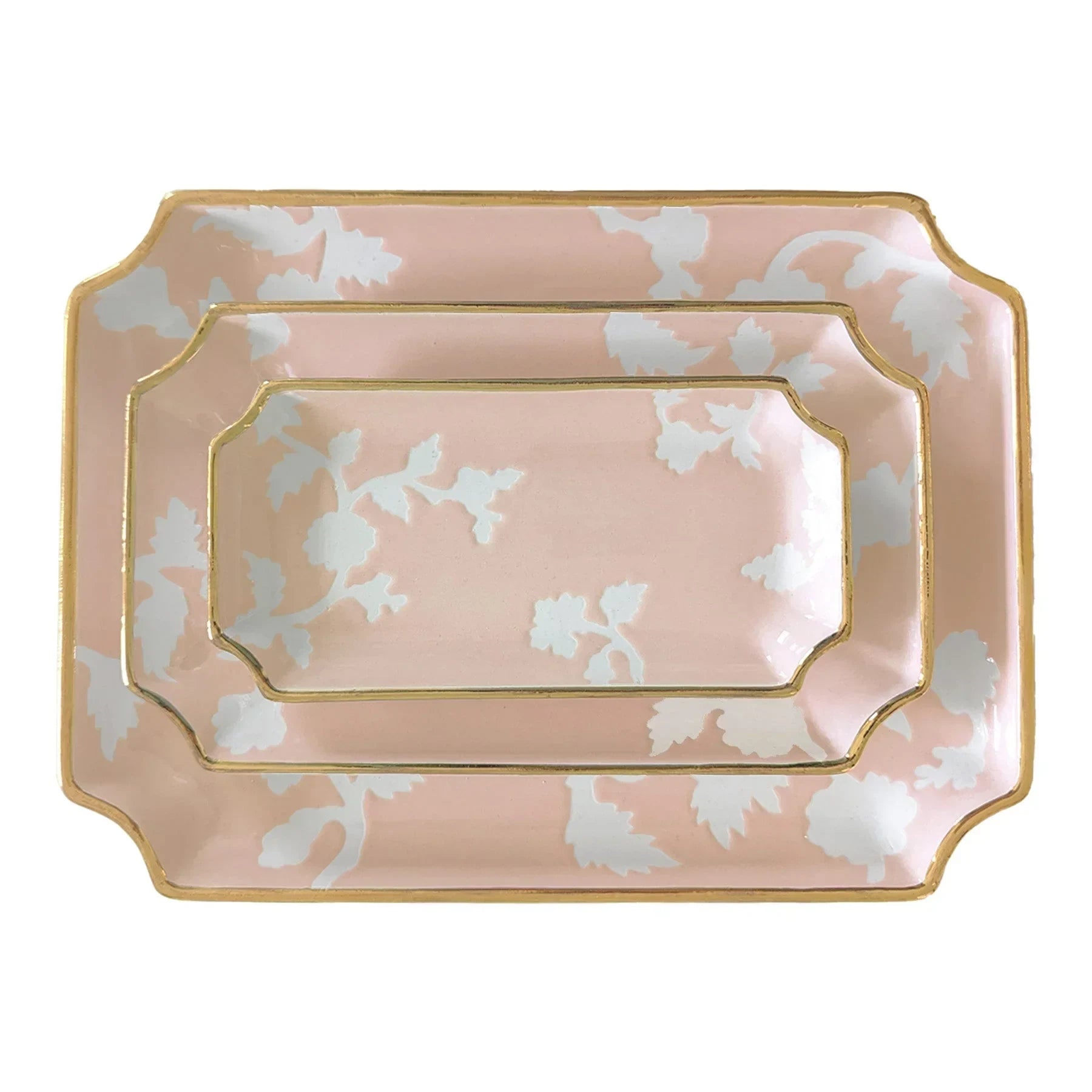 Chinoiserie Dreams Trays with Gold Accent - The Mayfair Hall