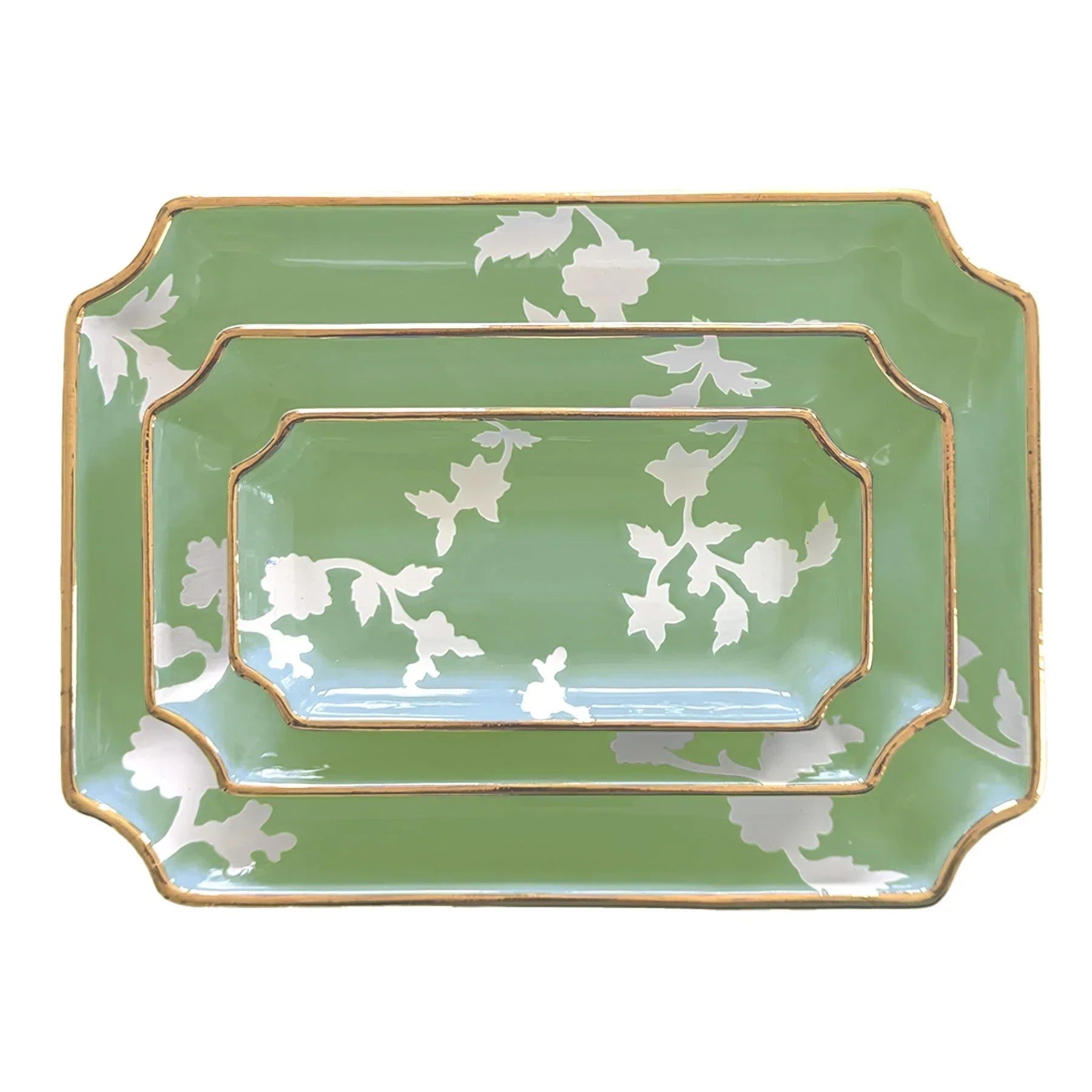 Chinoiserie Dreams Trays with Gold Accent - The Mayfair Hall