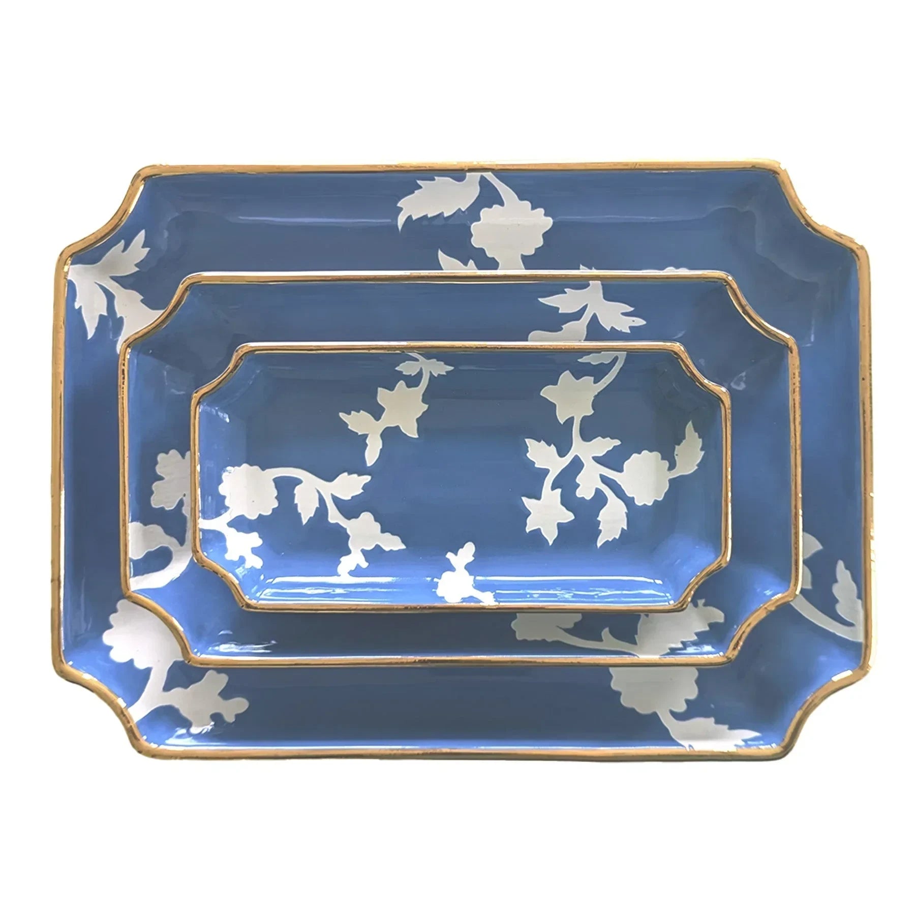 Chinoiserie Dreams Trays with Gold Accent - The Mayfair Hall