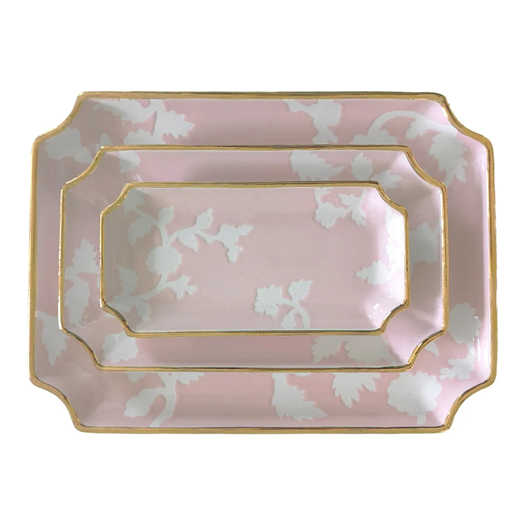 Chinoiserie Dreams Trays with Gold Accent - The Mayfair Hall