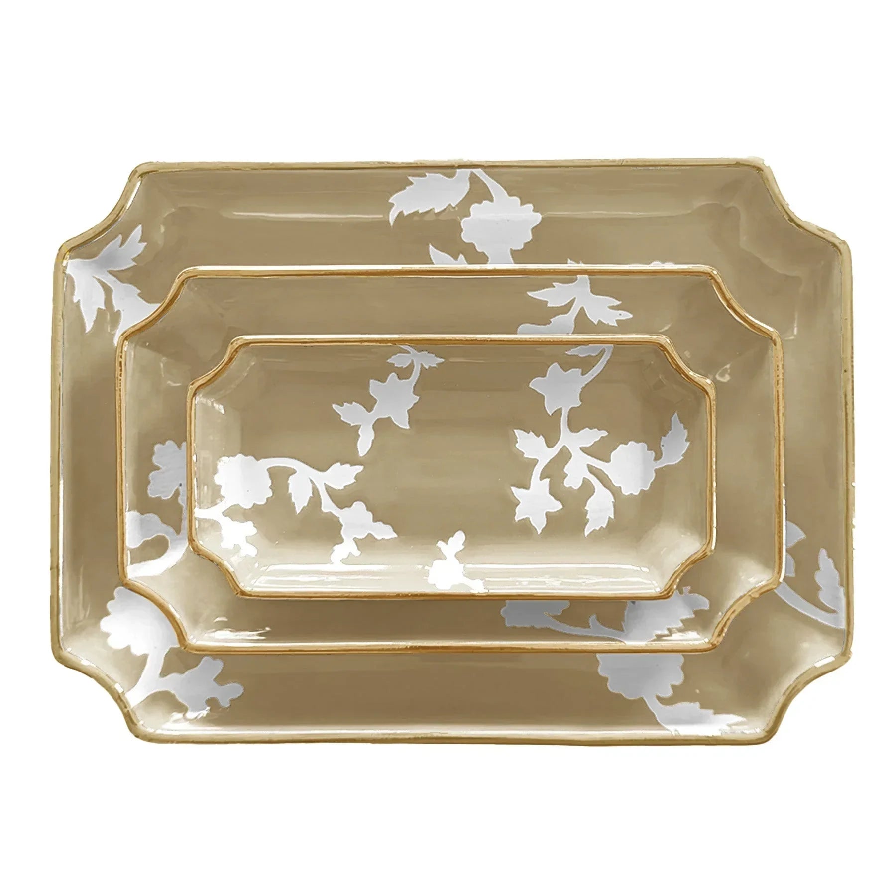 Chinoiserie Dreams Trays with Gold Accent - The Mayfair Hall