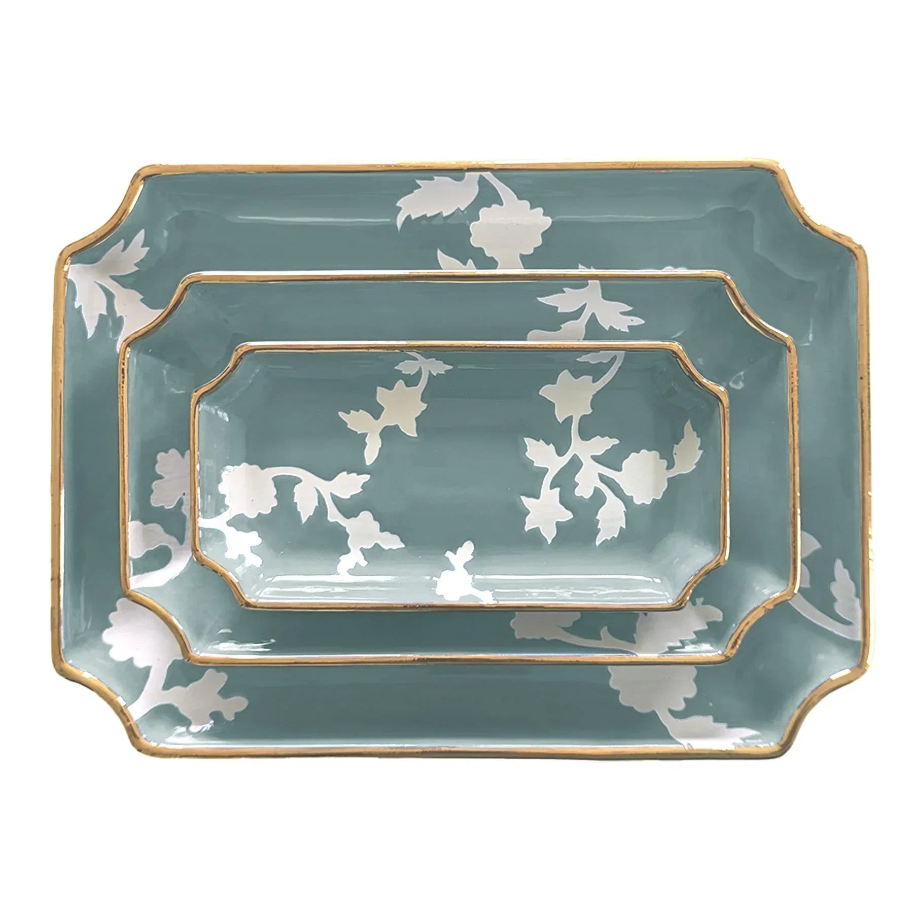 Chinoiserie Dreams Trays with Gold Accent - The Mayfair Hall