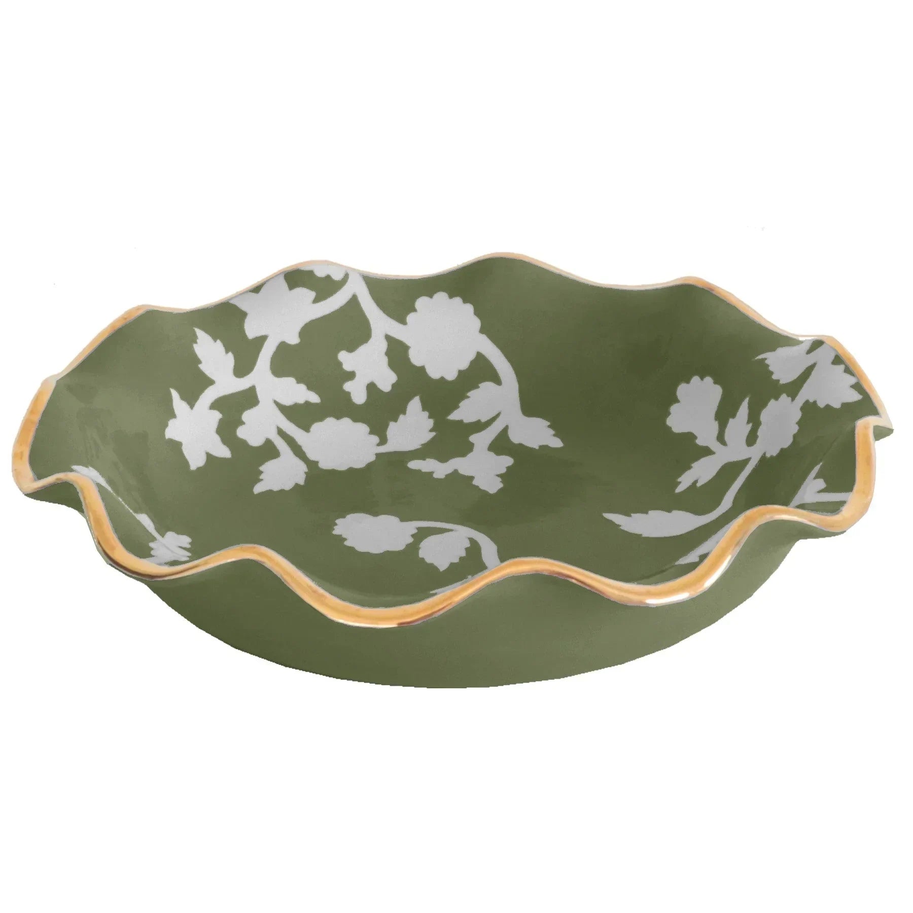 Chinoiserie Dreams Scalloped Bowls with 22K Gold Accent - The Mayfair Hall