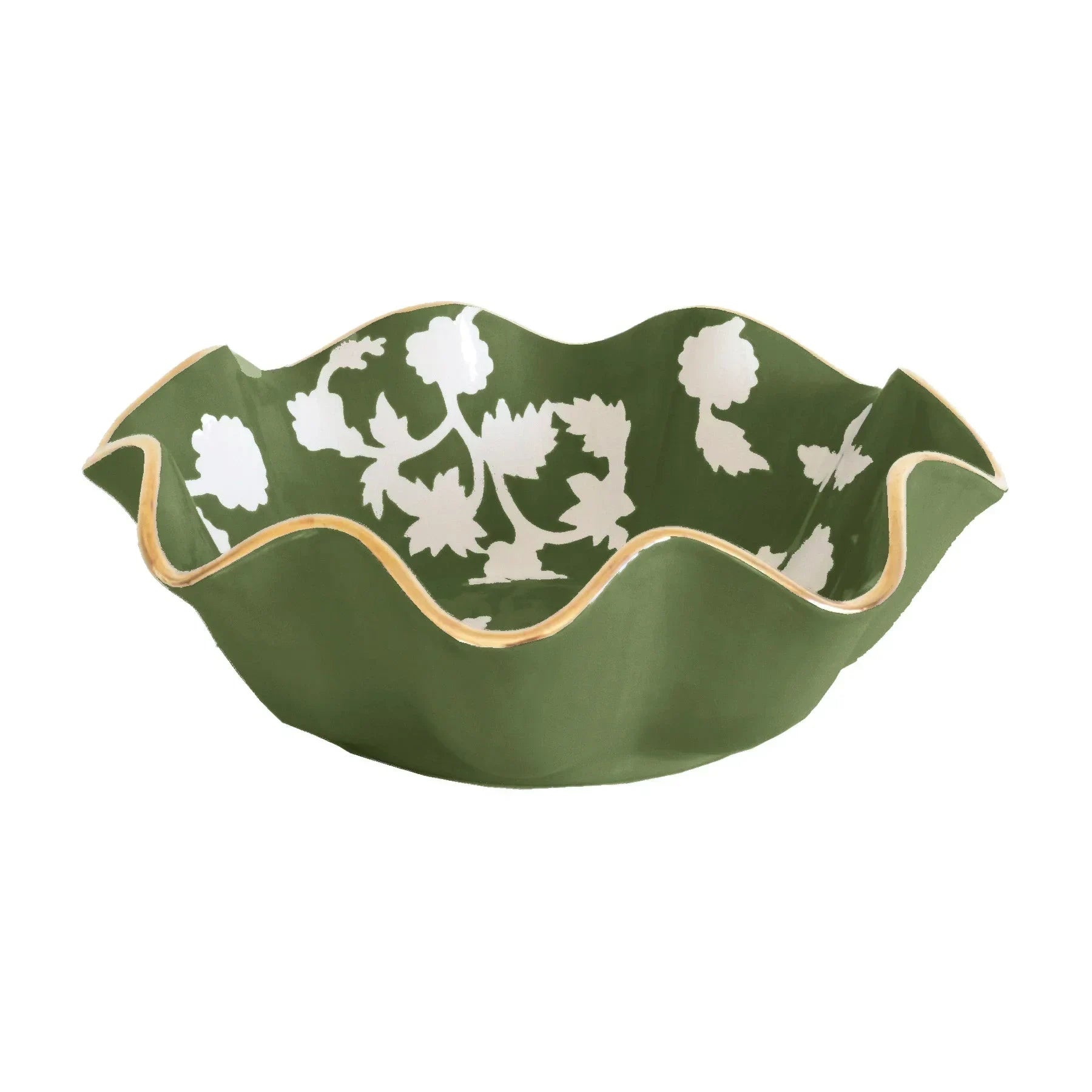 Chinoiserie Dreams Scalloped Bowls with 22K Gold Accent - The Mayfair Hall