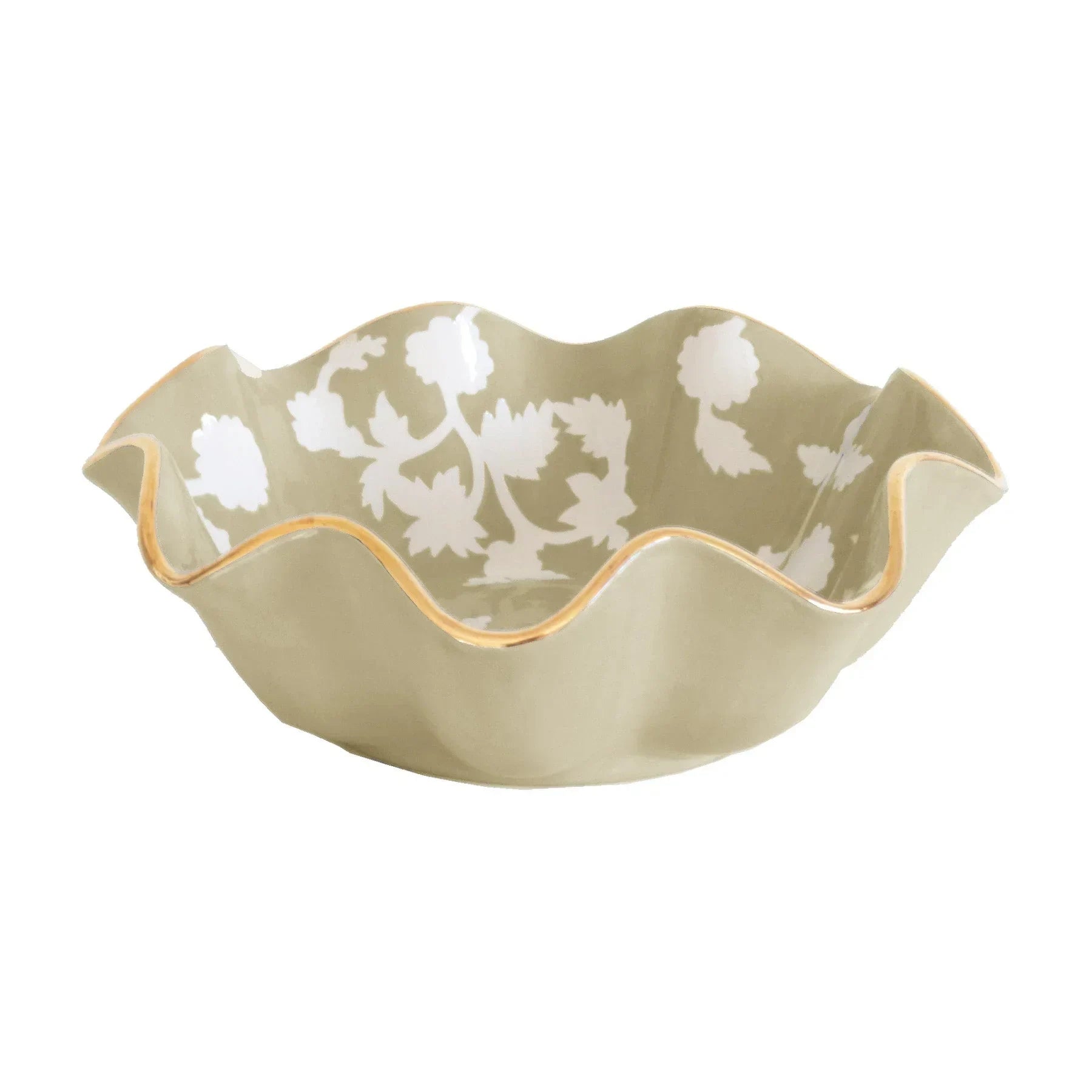 Chinoiserie Dreams Scalloped Bowls with 22K Gold Accent - The Mayfair Hall