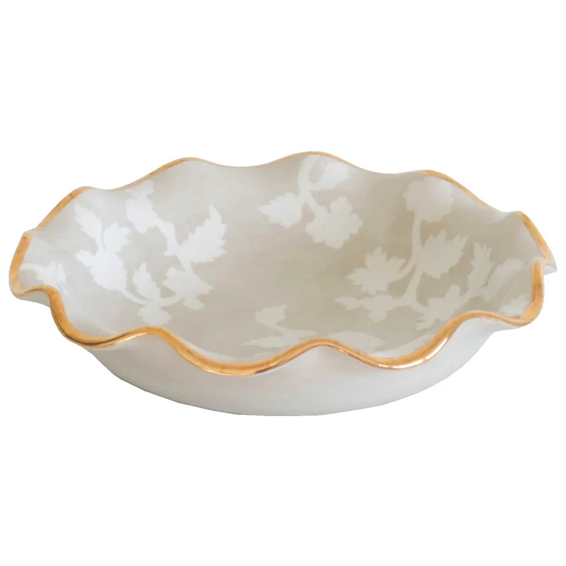 Chinoiserie Dreams Scalloped Bowls with 22K Gold Accent - The Mayfair Hall