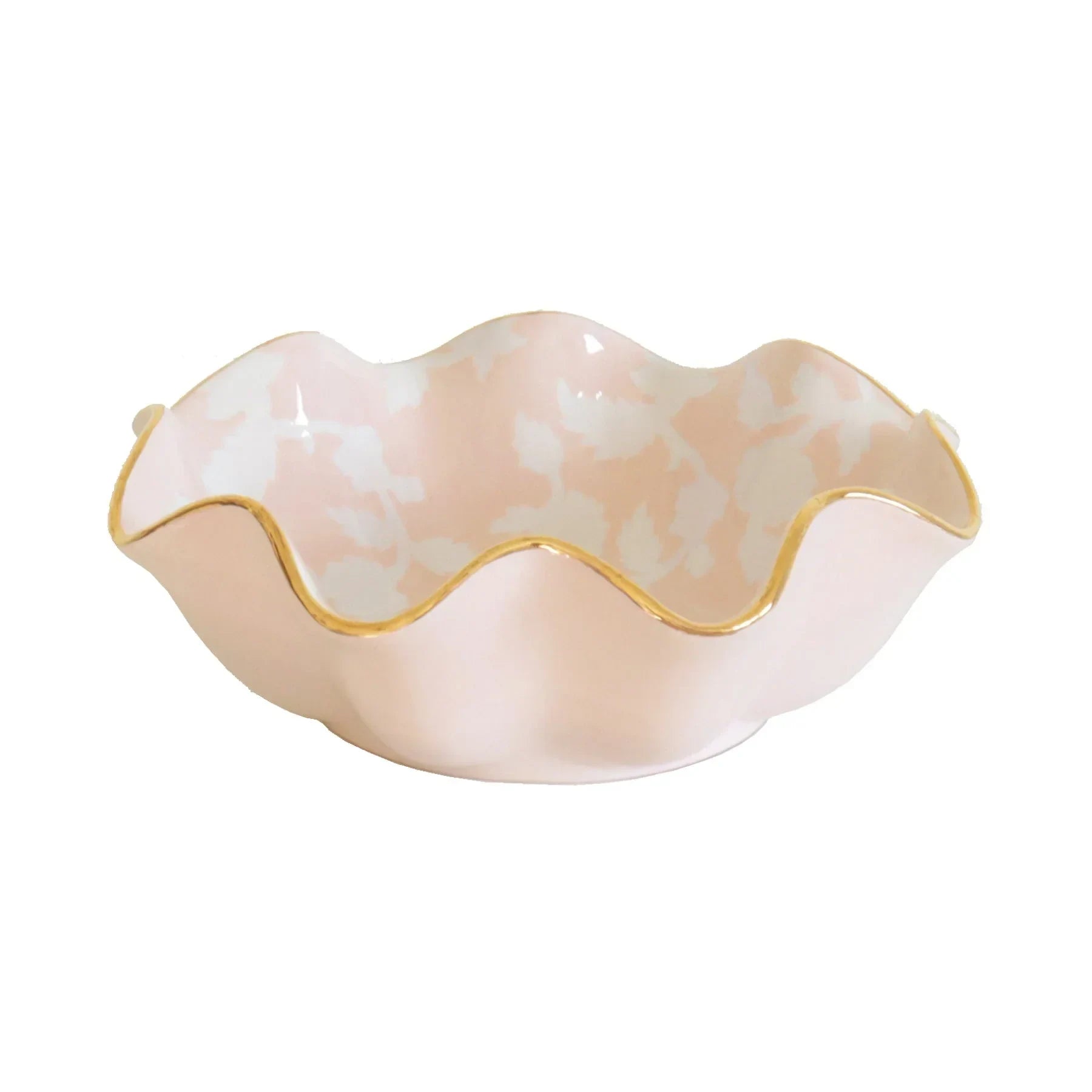 Chinoiserie Dreams Scalloped Bowls with 22K Gold Accent - The Mayfair Hall