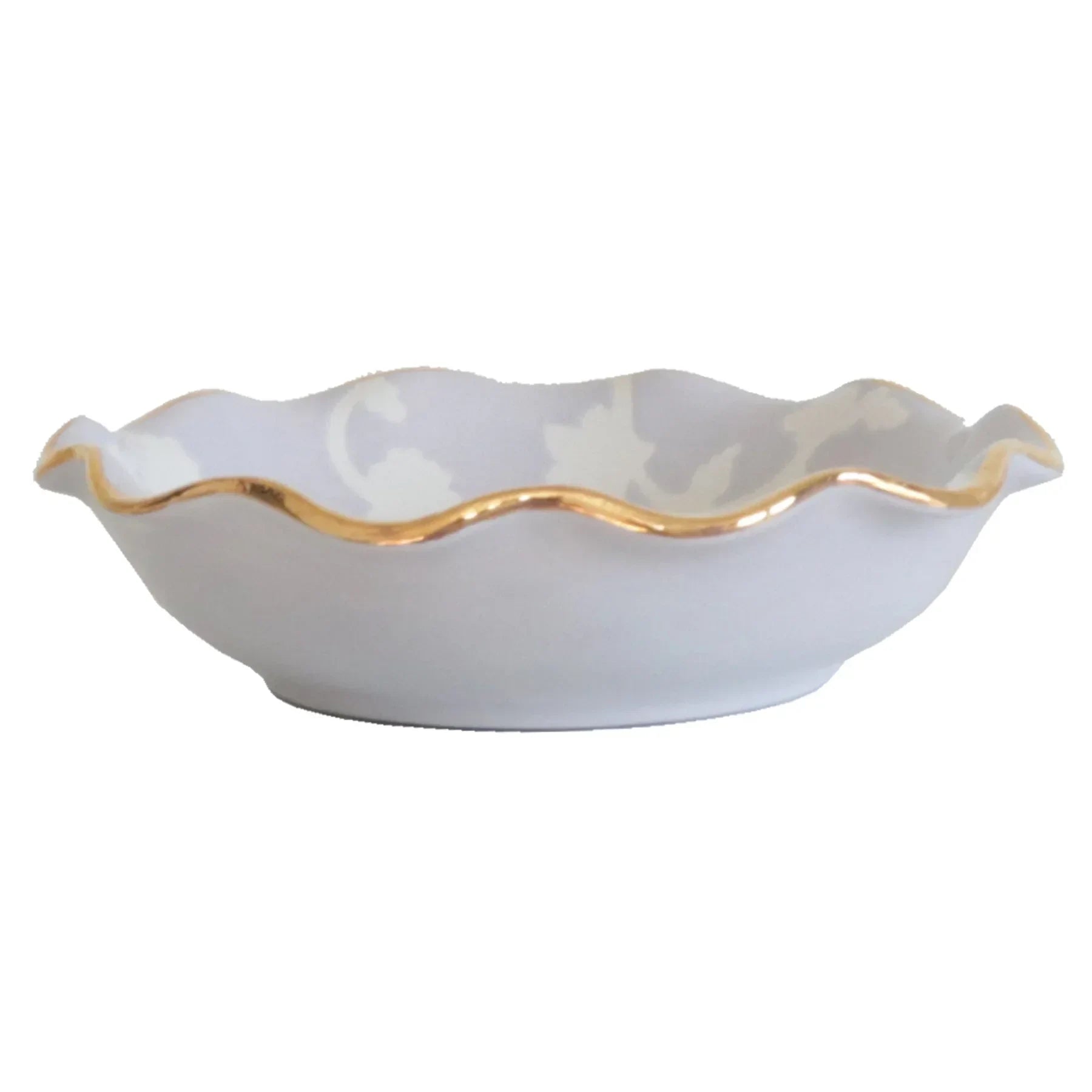 Chinoiserie Dreams Scalloped Bowls with 22K Gold Accent - The Mayfair Hall