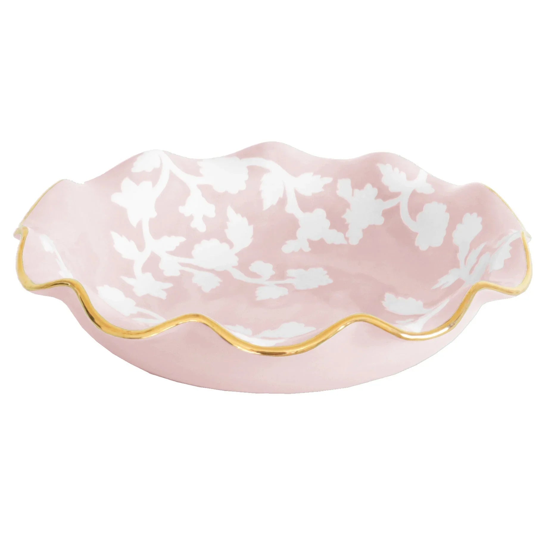 Chinoiserie Dreams Scalloped Bowls with 22K Gold Accent - The Mayfair Hall