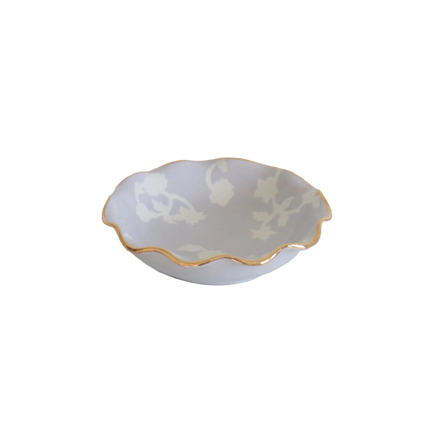 Chinoiserie Dreams Scalloped Bowls with 22K Gold Accent - The Mayfair Hall