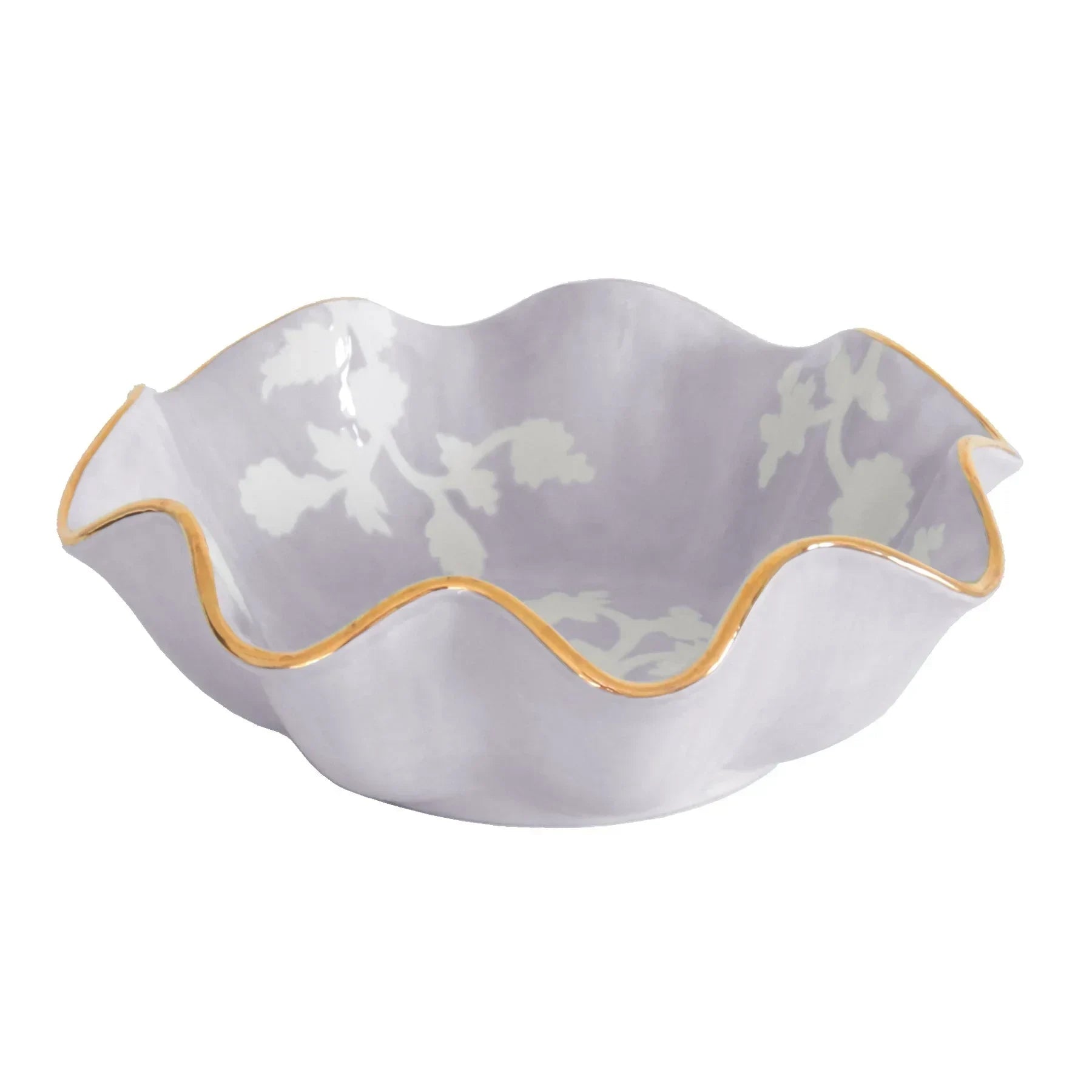 Chinoiserie Dreams Scalloped Bowls with 22K Gold Accent - The Mayfair Hall