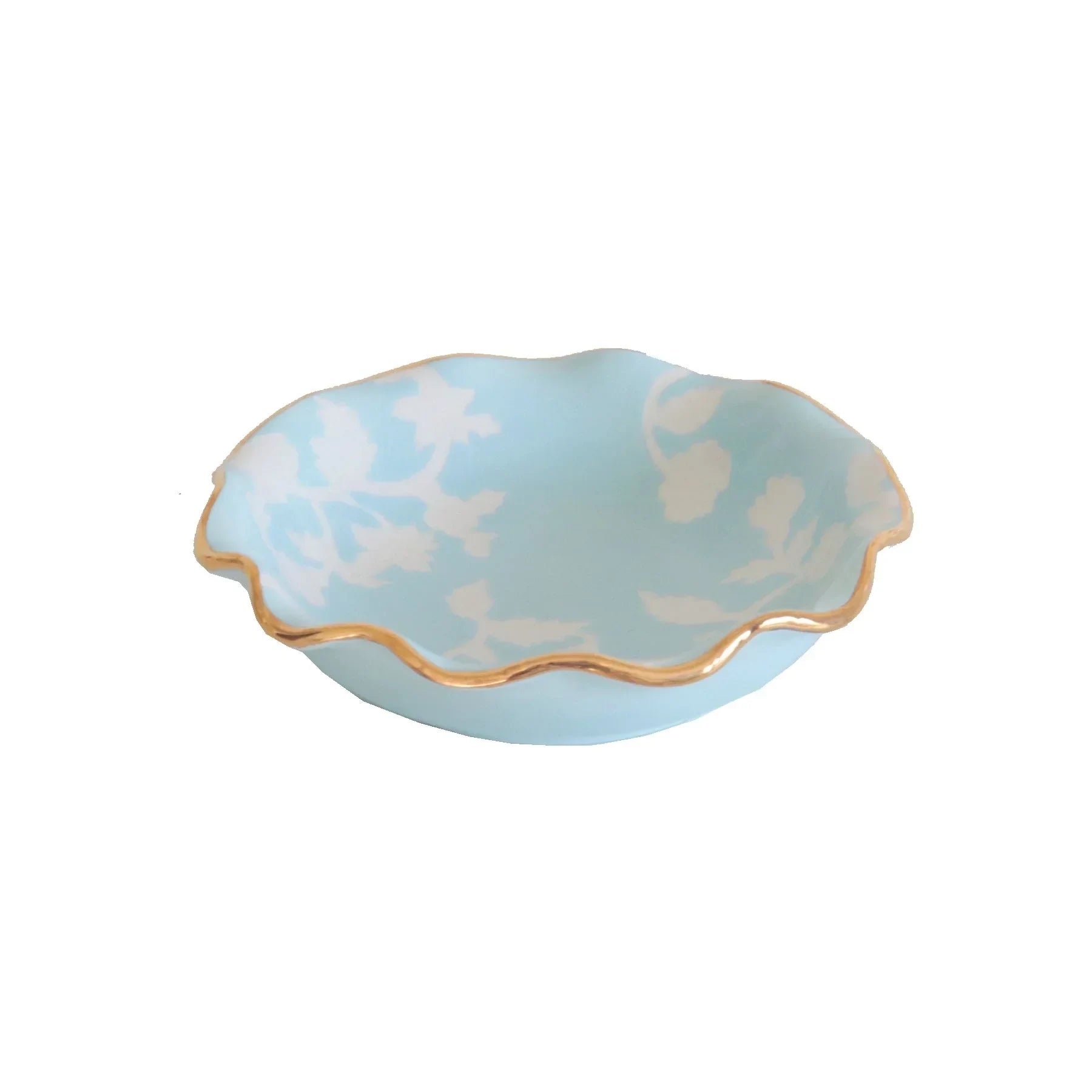 Chinoiserie Dreams Scalloped Bowls with 22K Gold Accent - The Mayfair Hall