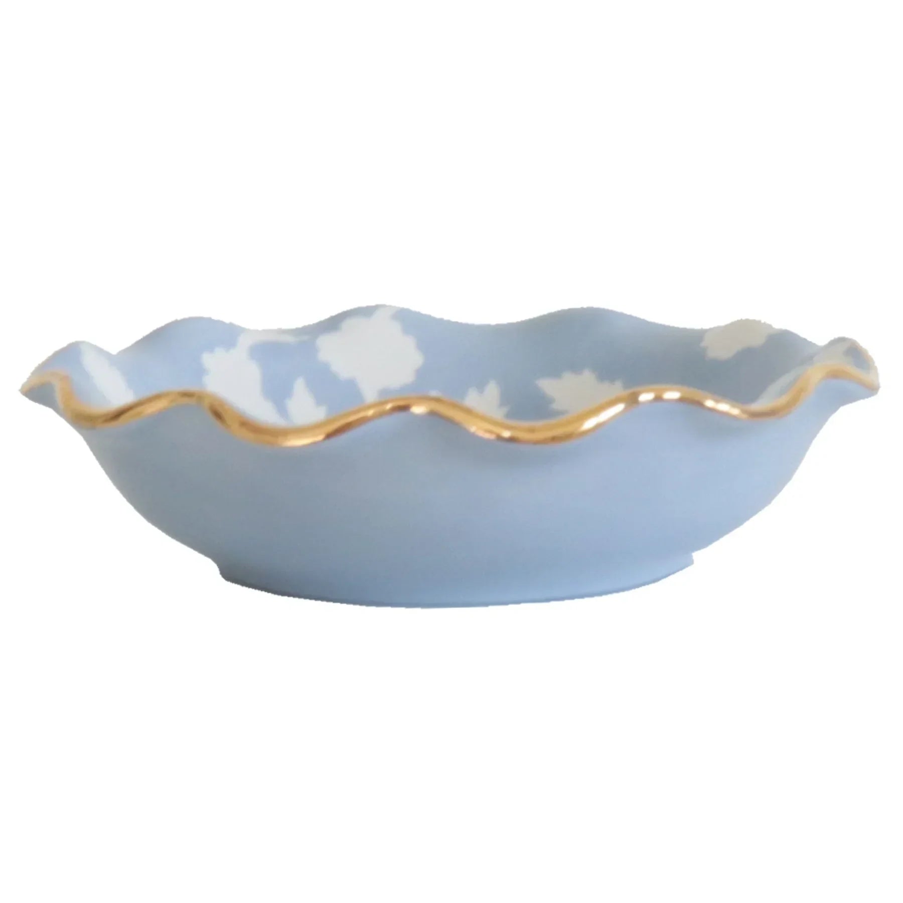Chinoiserie Dreams Scalloped Bowls with 22K Gold Accent - The Mayfair Hall