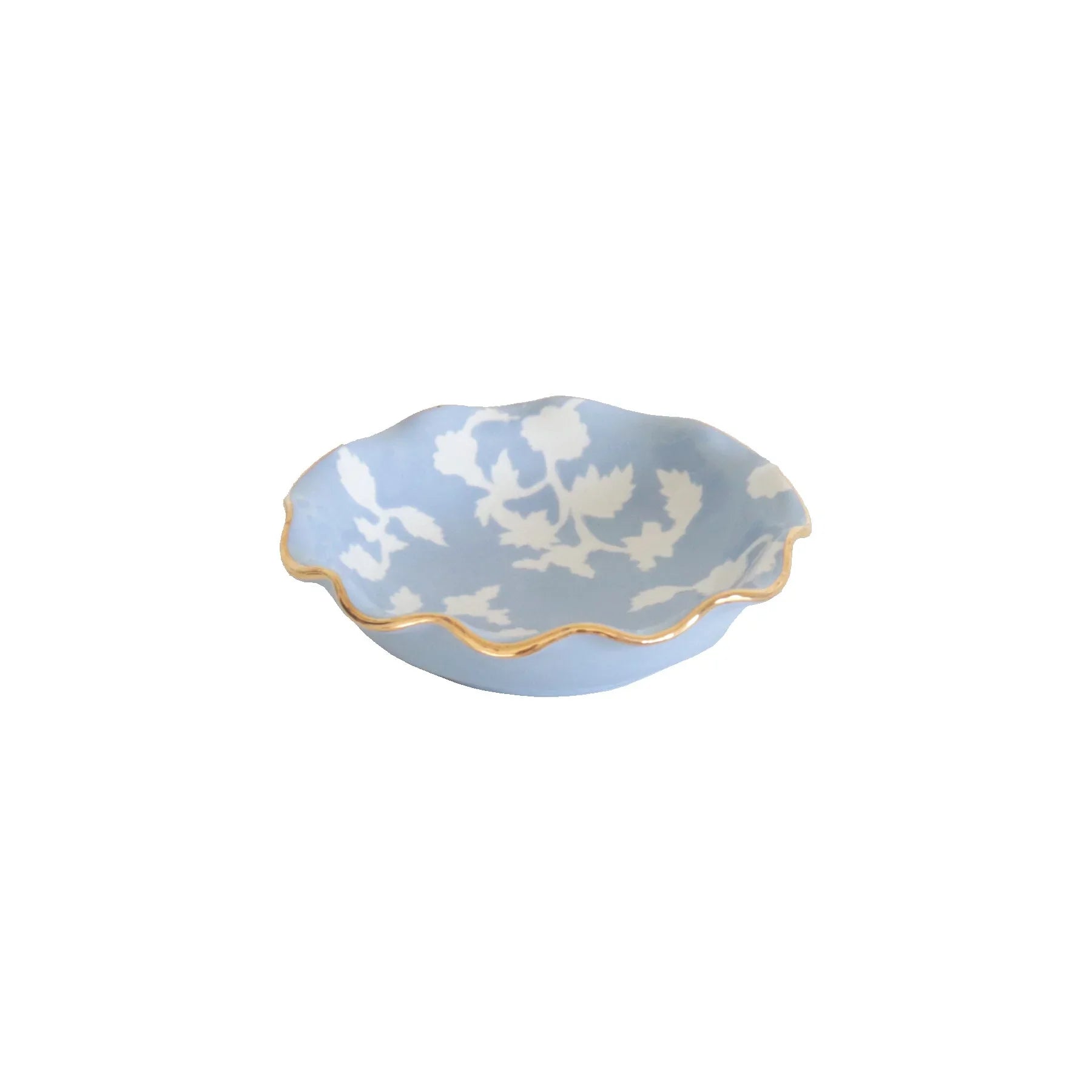 Chinoiserie Dreams Scalloped Bowls with 22K Gold Accent - The Mayfair Hall