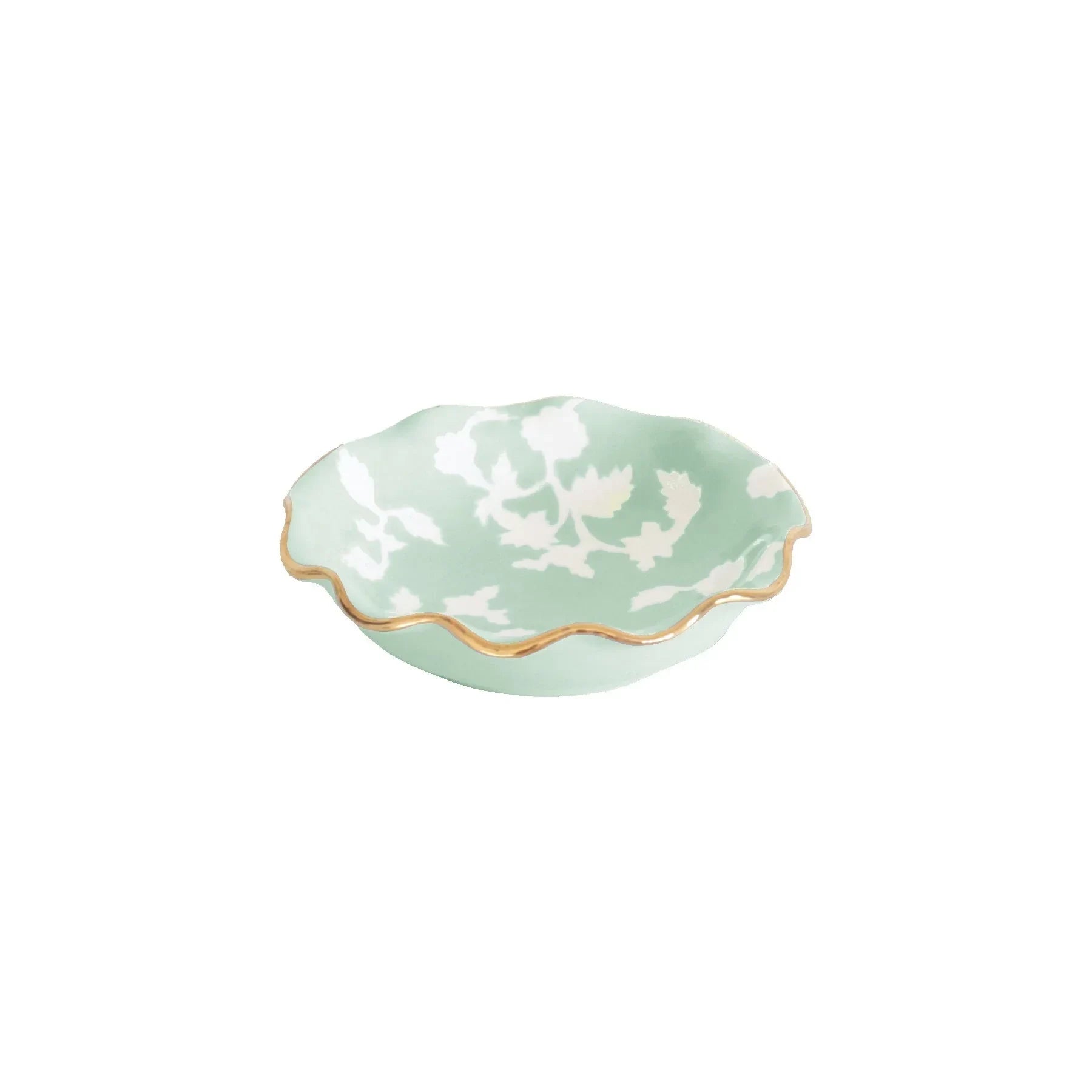 Chinoiserie Dreams Scalloped Bowls with 22K Gold Accent - The Mayfair Hall