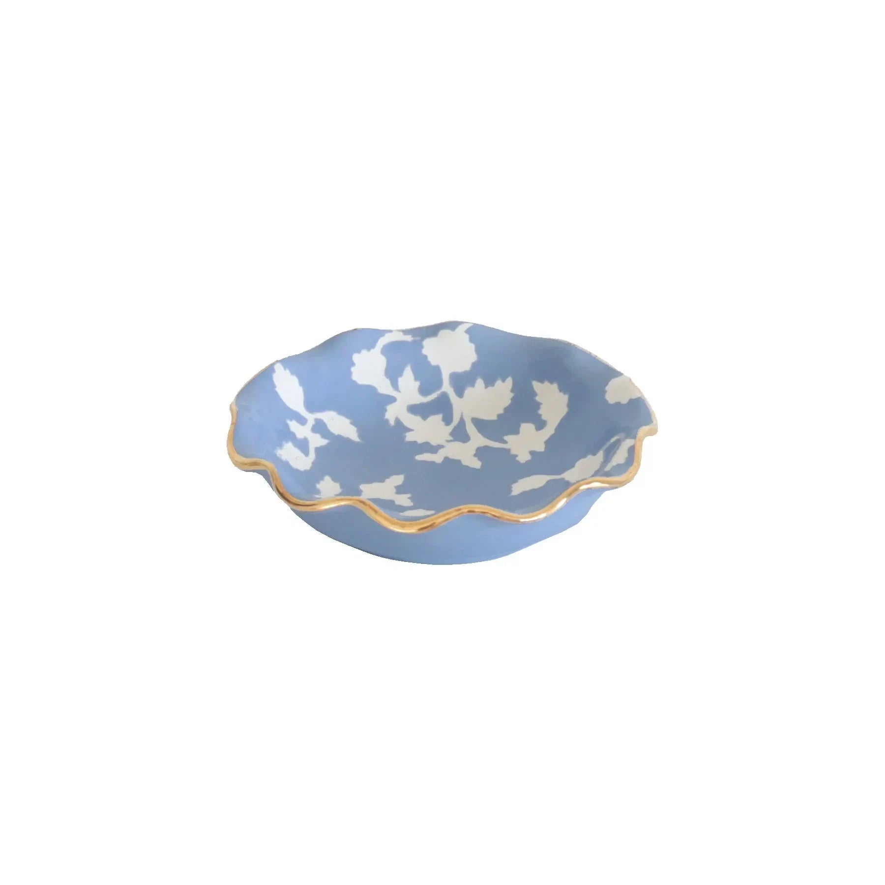 Chinoiserie Dreams Scalloped Bowls with 22K Gold Accent - The Mayfair Hall