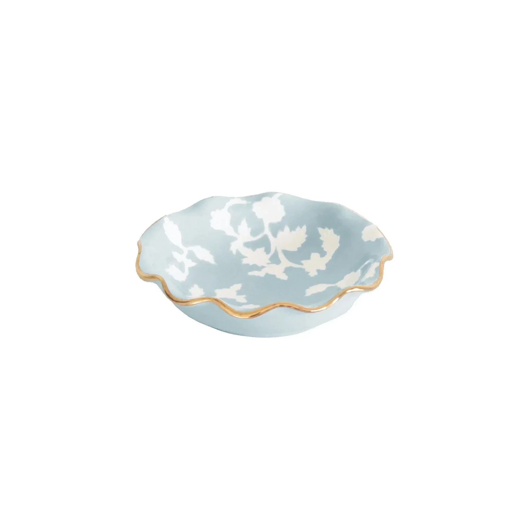 Chinoiserie Dreams Scalloped Bowls with 22K Gold Accent - The Mayfair Hall