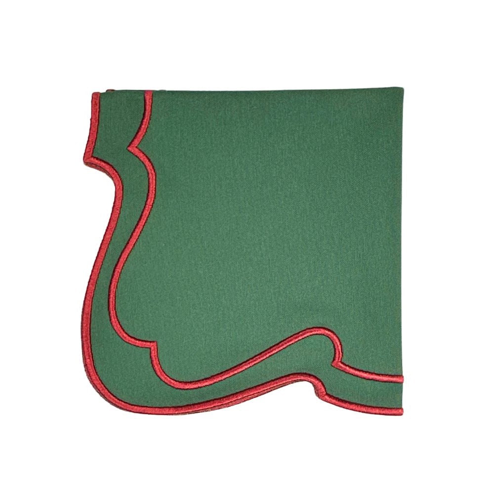Green Christmas Belle Napkin (Set of 4)