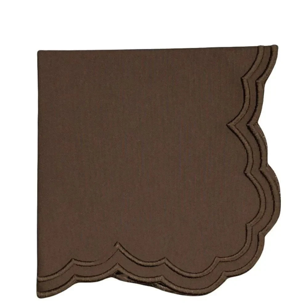 Lillian Cotton Napkin in Cocoa (Set of 4) - The Mayfair Hall