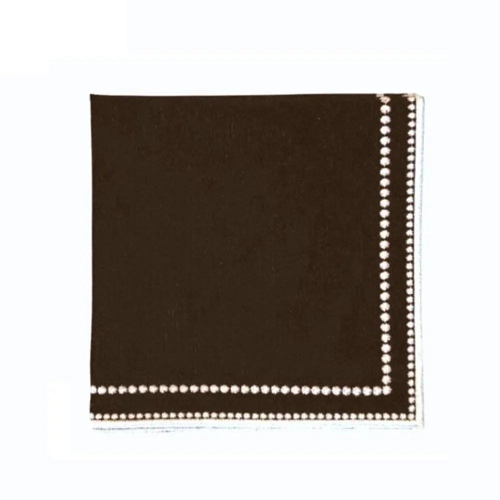 Charlotte Cotton Napkin in Cocoa (Set of 4) - The Mayfair Hall