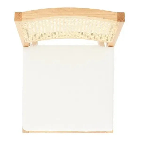 Colette Solid Ash Wood Bar Stool in Natural - The Mayfair Hall