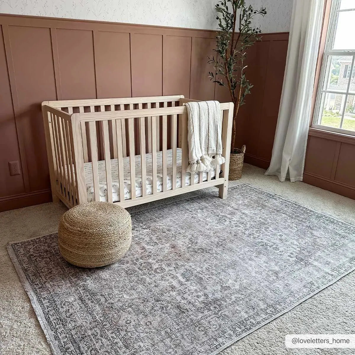 Cream Holi-2301 Washable Area Rug - The Mayfair Hall