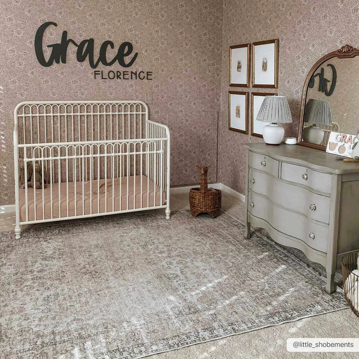 Cream Holi-2301 Washable Area Rug - The Mayfair Hall