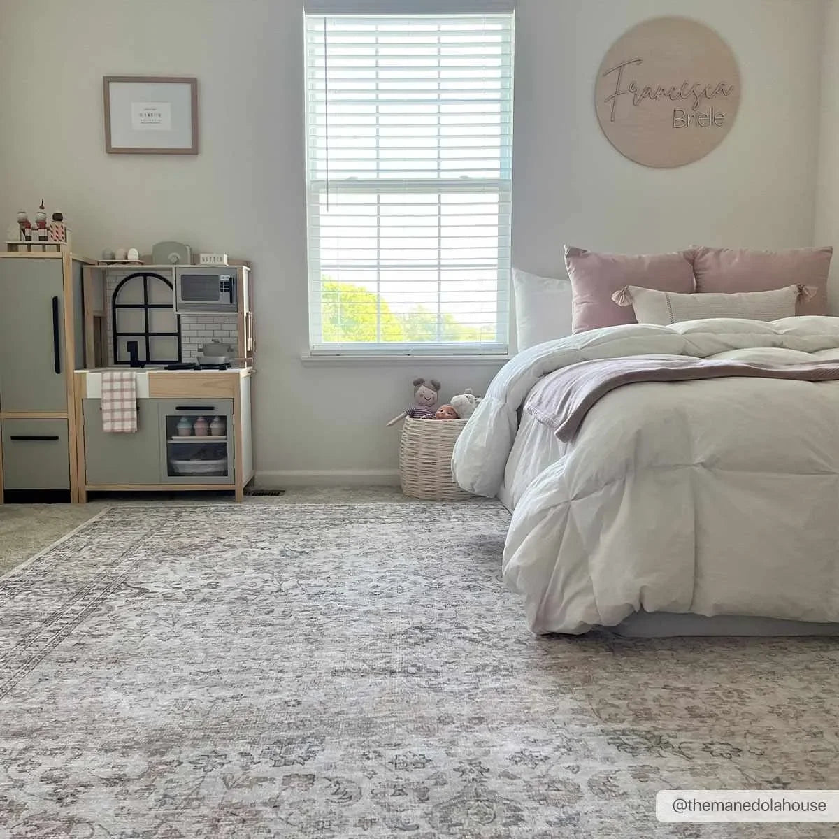Cream Holi-2301 Washable Area Rug - The Mayfair Hall