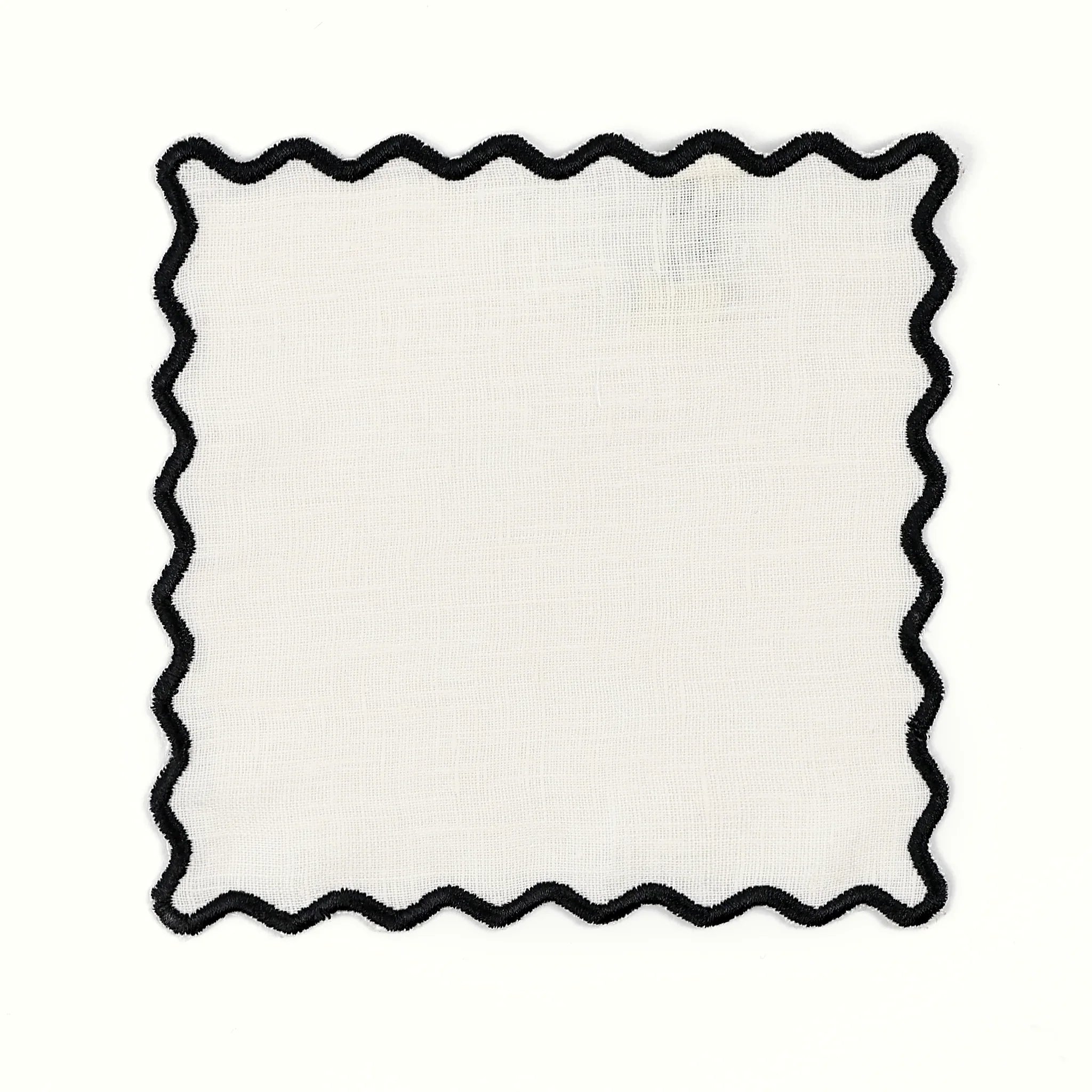 The Vivienne Square Cocktail Napkins - Cream - The Mayfair Hall