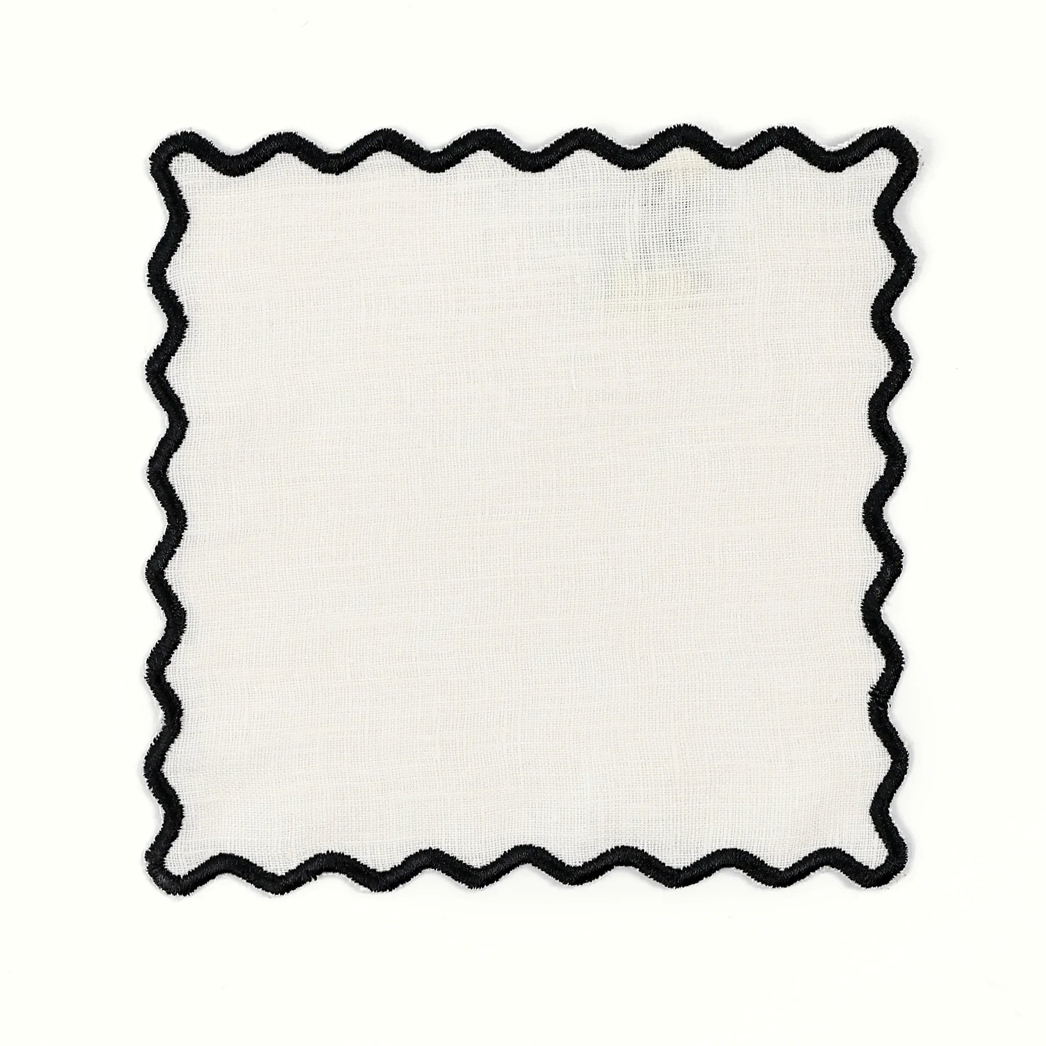 The Vivienne Square Cocktail Napkins - Cream - The Mayfair Hall