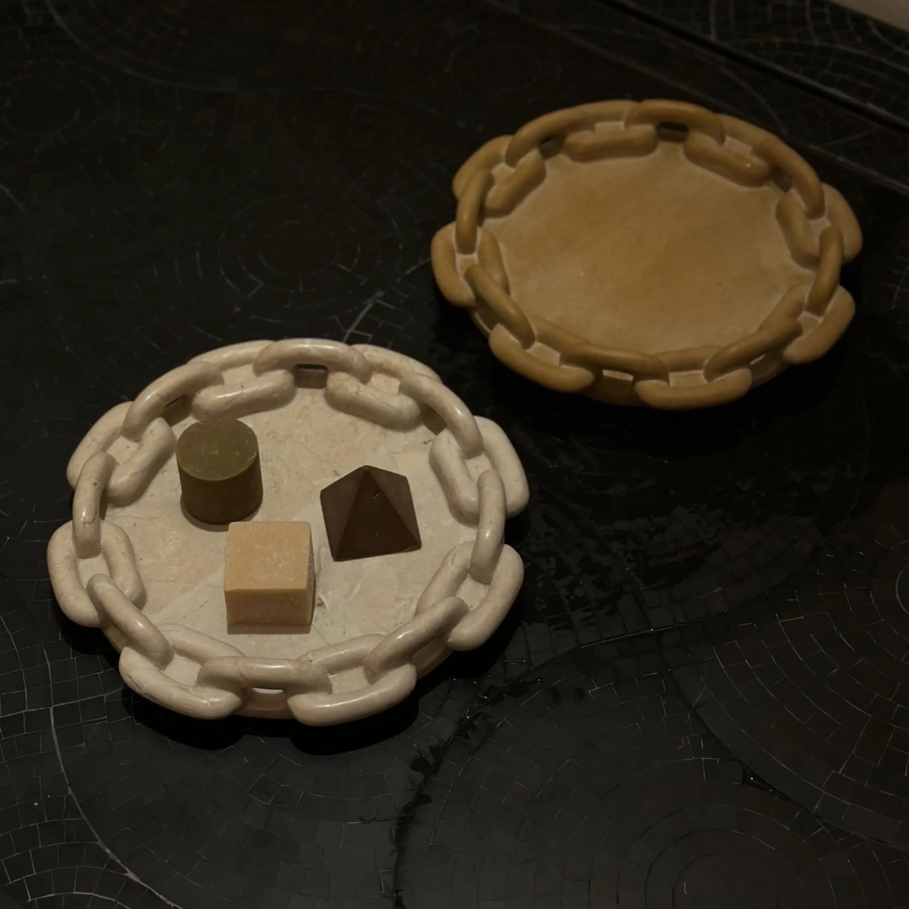 Marble Chain Tray in Honeycomb - The Mayfair Hall