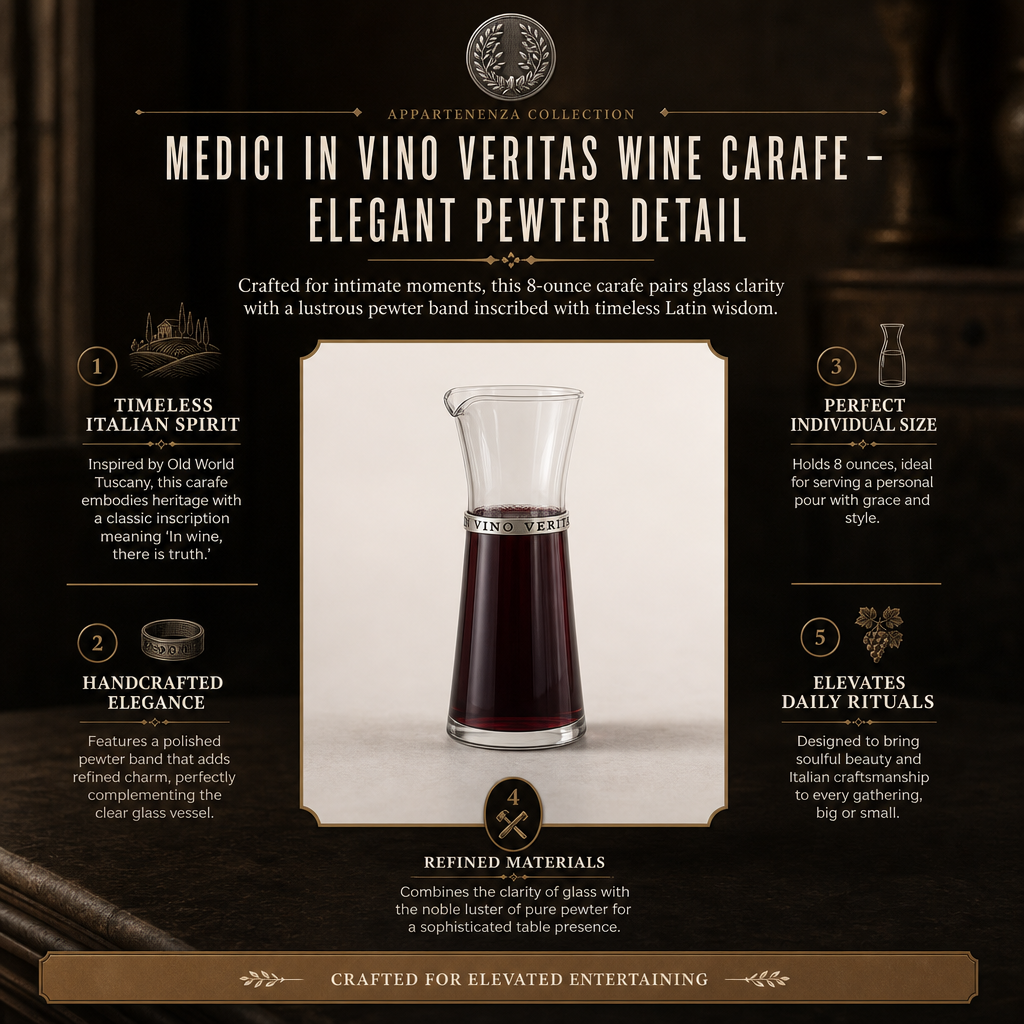 Medici In Vino Veritas Wine Carafe - Individual