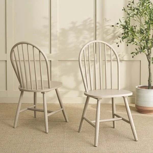 Omaha Wood Dining Chair in Khaki (Set of 2)