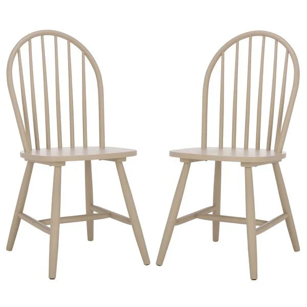Omaha Wood Dining Chair in Khaki (Set of 2)