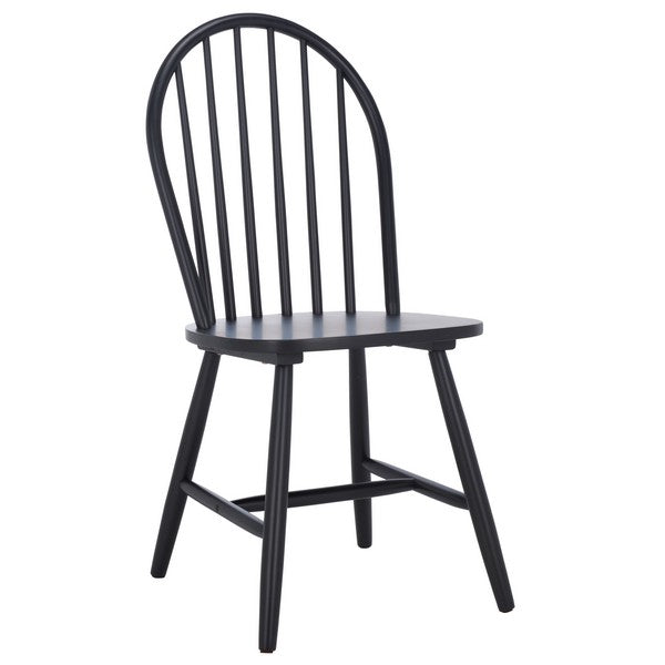 Omaha Wood Dining Chair in Black (Set of 2)