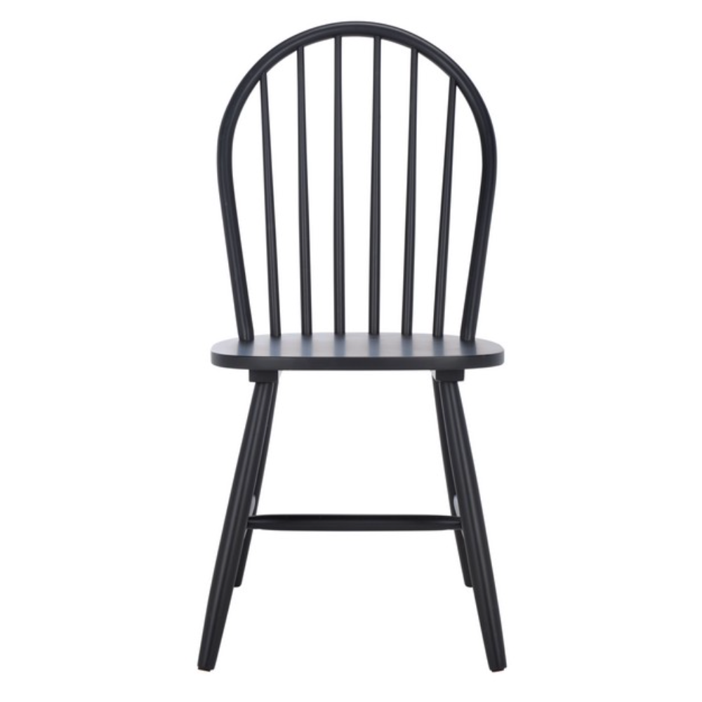 Omaha Wood Dining Chair in Black (Set of 2)