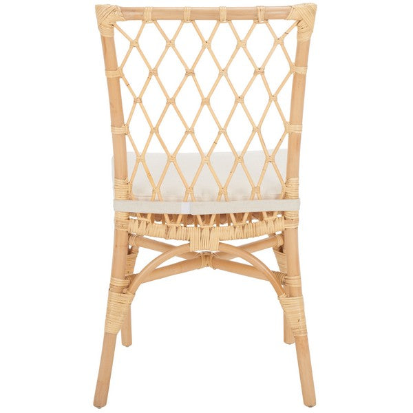 Austri Rattan Dining Chair in Natural with Cushion (Set of 2)