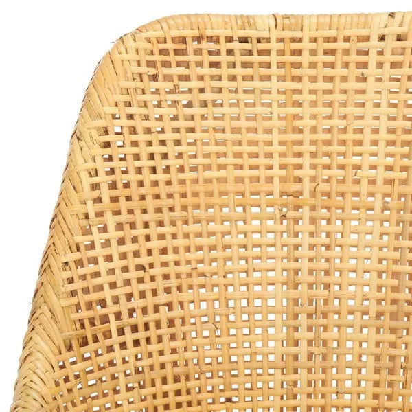 Altha Rattan Dining Chair in Dessert Brown with Cushion - The Mayfair Hall