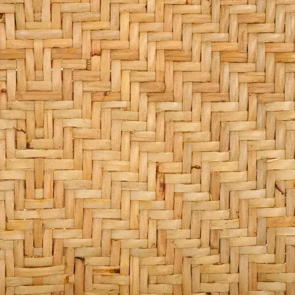 Callidora Rattan Dining Chair in Natural with Bold Black Pattern - The Mayfair Hall