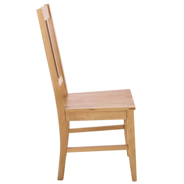 Roswitha Splat Back Dining Chair in Light Oak
