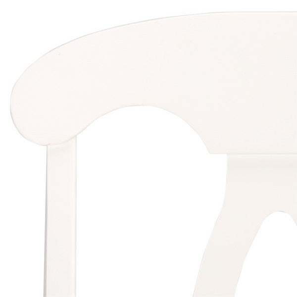 Hannelore Wooden Arm Chair in White