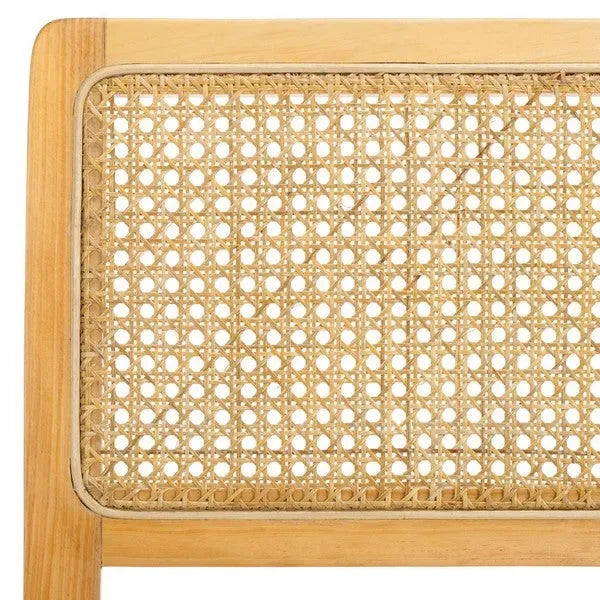 Suzetta Rattan Dining Chair in Natural/White with Cushion - The Mayfair Hall