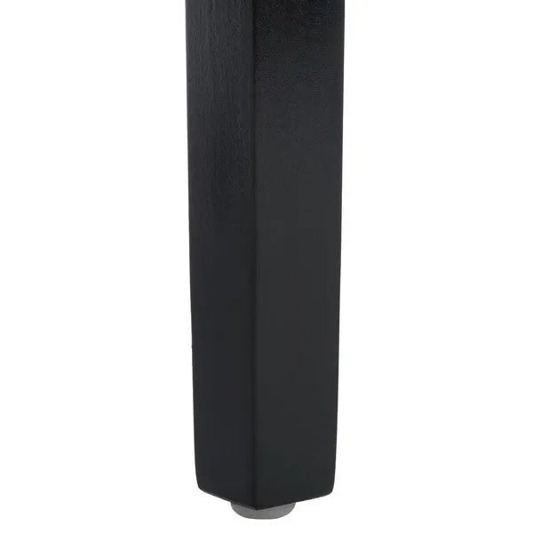 Suzetta Rattan Dining Chair in Black/White with Cushion - The Mayfair Hall