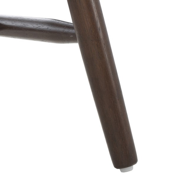 Andreas Wood Spindle Back Dining Chair in Dark Walnut (Set of 2)