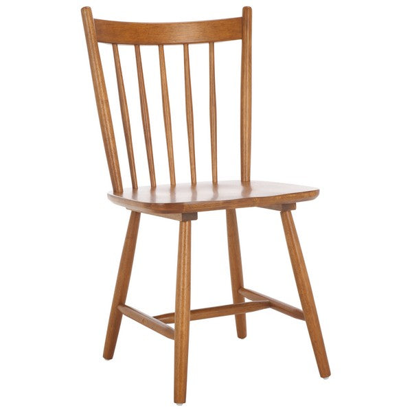 Andreas Wood Spindle Back Dining Chair in Honey (Set of 2)
