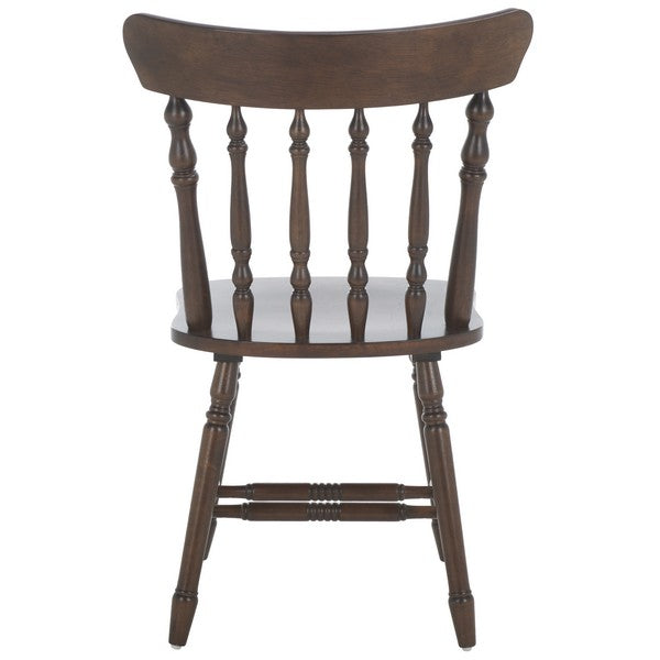 Coralyn Spindle Back Dining Chairs in Dark Walnut (Set of 2)